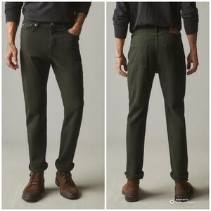 American Giant Dark Elm Green Men’s Roughneck Pant Straight Size 38 NWOT